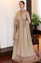 Bareeze- Winter 3PC Dhanak Embroidered Suit - SS0467